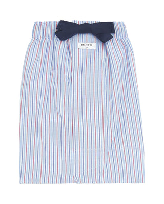 Pantalón largo de pijama rayas rojas y azules by M