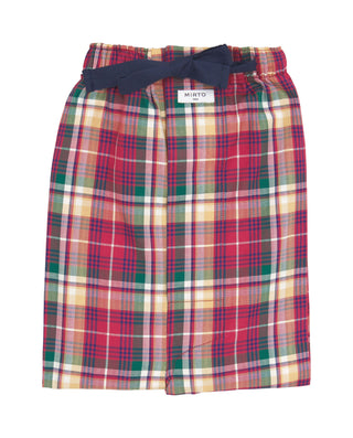 Pantalón largo de pijama cuadros multicolor by MIR