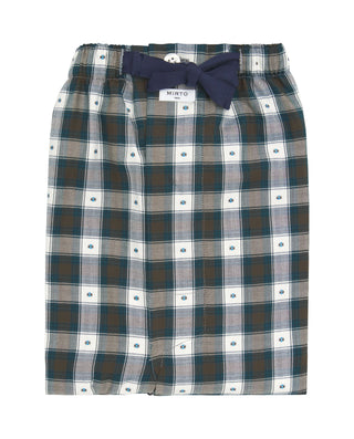 Pantalón largo de pijama cuadros en tonos ver by M