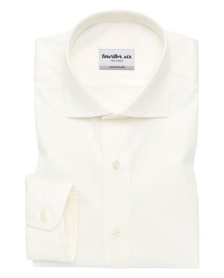 Camisa tervilor sir puño sencillo crema