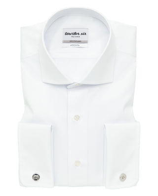 Camisa blanca Tervilor Sir largo extra puño doble