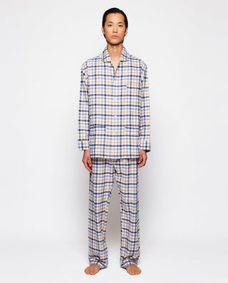 Pijama largo de franela cuadros by MIRTO