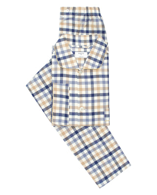 Pijama largo de franela cuadros by MIRTO