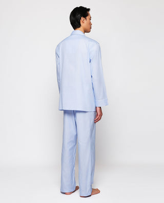 Pijama largo cuadros azules y blancos de by MIRTO