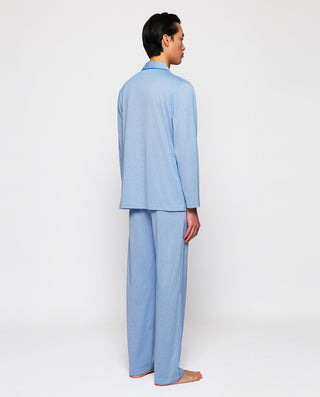 Pijama largo azul de punto by MIRTO | 00253_0050_2