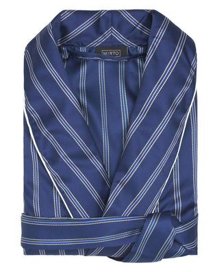 Bata azul marino y blanco de rayas by MIRTO