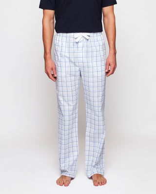 Pantalón de pijama largo blanco cuadros by MIRTO