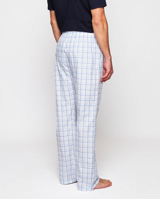 Pantalón de pijama largo blanco cuadros by MIRTO