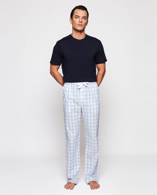 Pantalón de pijama largo blanco cuadros by MIRTO