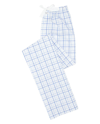 Pantalón de pijama largo blanco cuadros by MIRTO