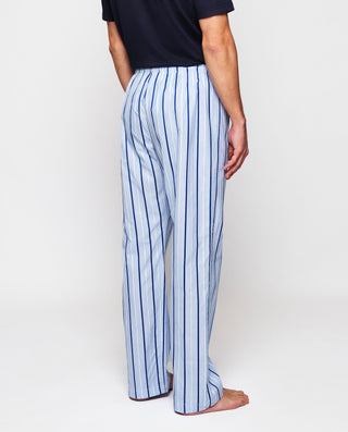 Pantalón de pijama largo azul de rayas by MIRTO