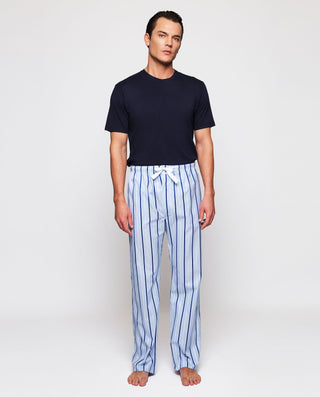Pantalón de pijama largo azul de rayas by MIRTO