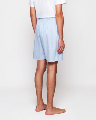 Pantalón de pijama corto azul cuadro vichy by MIRT