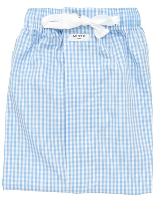 Pantalón de pijama corto azul cuadro vichy by MIRT