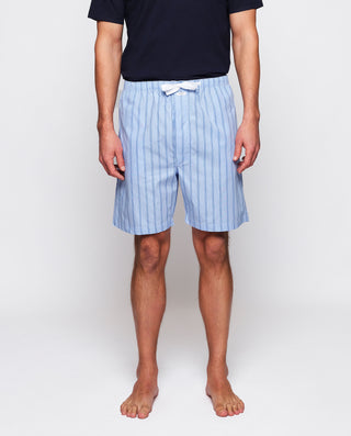 Pantalón de pijama corto rayas tonos azules by MIR
