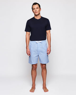 Pantalón de pijama corto rayas tonos azules by MIR