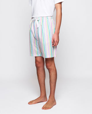 Pantalón de pijama corto blanco rayas by MIRTO