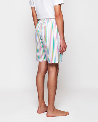 Pantalón de pijama corto blanco rayas by MIRTO