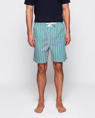 Pantalón de pijama corto rayas tonos verdes by MIR