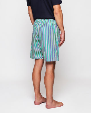 Pantalón de pijama corto rayas tonos verdes by MIR