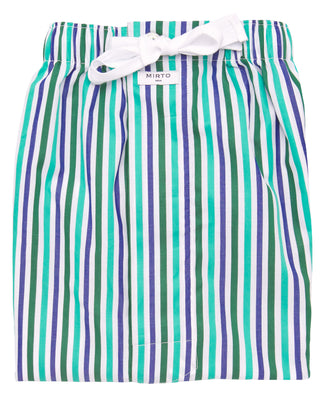 Pantalón de pijama corto rayas tonos verdes by MIR