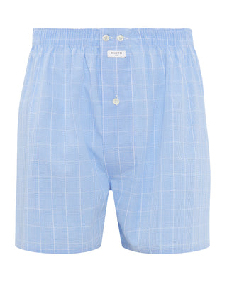 Bóxer cuadro Príncipe de Gales azul y blanco by MI