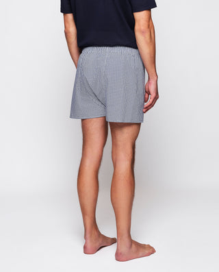 Bóxer microestampado azul marino y blanco by MIRTO