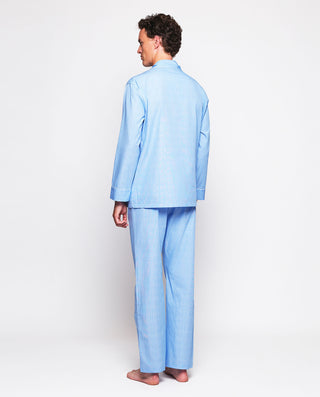 Pijama largo azul cuadro Príncipe de Gales by MIRT | 00328_0050_2