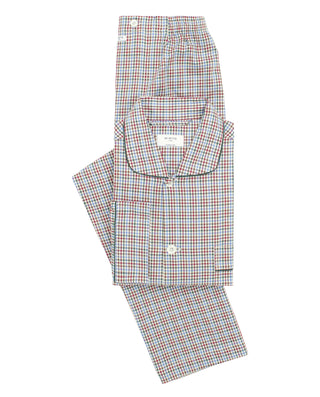 Multicolor plaid long cotton Villela pajama