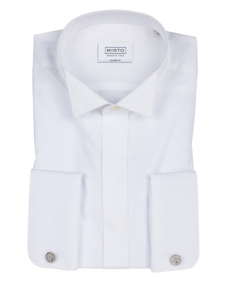 Camisa esmoquin popelín semi-entallada