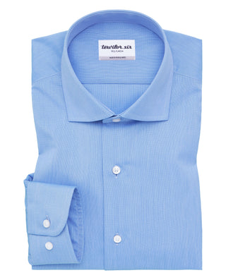 Camisa vestir tervilor sir fil a fil azul royal