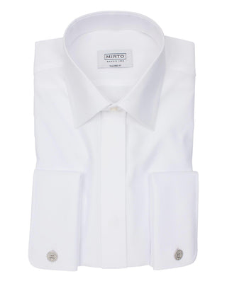 Camisa esmoquin punta de diamante semi-entallada