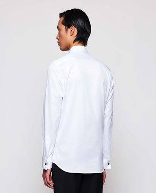 Camisa esmoquin punta de diamante semi-entallada