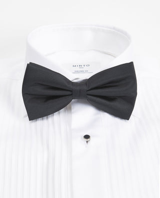 Camisa esmoquin con delantero plisado semi-entallada