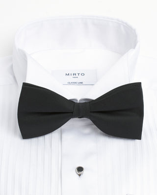 CAMISA ESMOQUIN DELANTERO PLISADO CUELLO PAJA by M