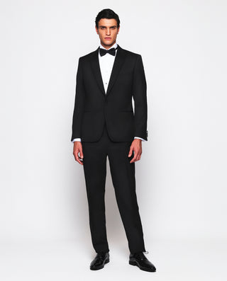 Camisa esmoquin delantero plisado cuello pajarita