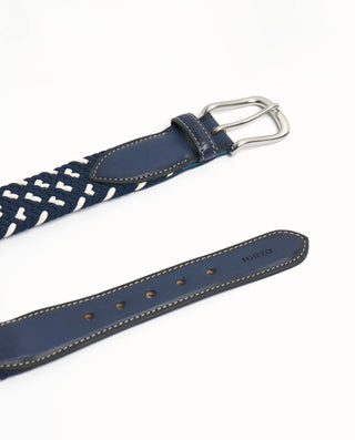 Cinturón trenzado elástico marino by MIRTO