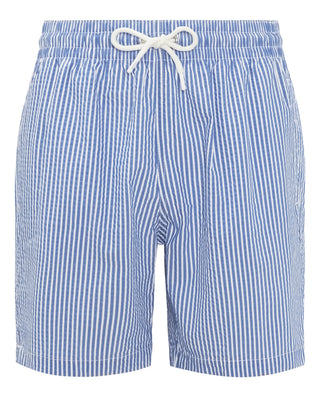 Bañador seersucker rayas azul y blanco by MIRTO