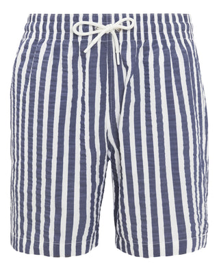 Bañador bermudas seersuker de rayas by MIRTO