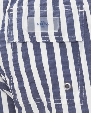 Bañador bermudas seersuker de rayas by MIRTO
