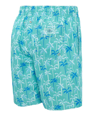 Bañador turquesa estampado palmeras verdes by MIRT