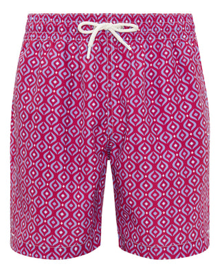 Bañador rosa estampado geométrico lila by MIRTO