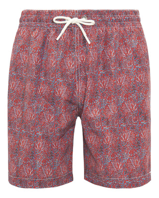 Bañador rojo estampado floral by MIRTO