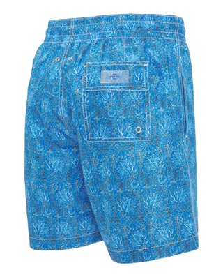 Bañador azul estampado floral by MIRTO