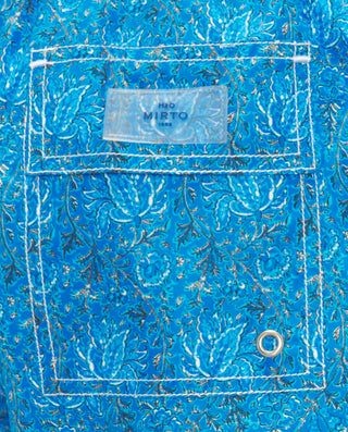 Bañador azul estampado floral by MIRTO