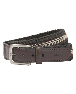 Cinturón trenzado elástico bicolor by MIRTO | 01349_0051_1
