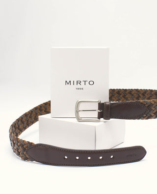 CINTURON CASUAL TRENZADO bicolor by MIRTO | 01350_0051_3