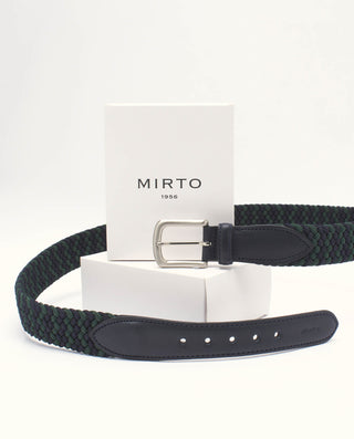 Cinturón trenzado elástico bicolor by MIRTO | 01351_0051_3