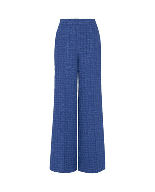 Pantalón azul de tweed luminoso by MIRTO
