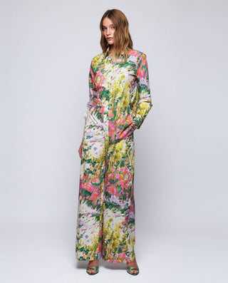 Camisa estampado pinceladas acuarela florales by M